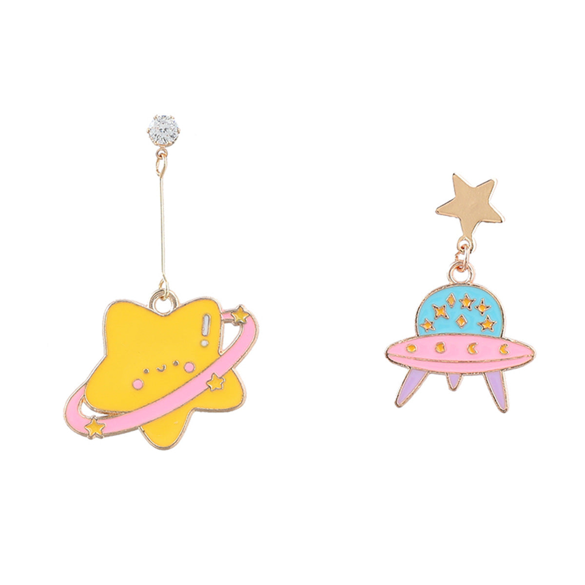 Pendientes De Aleación De Astronautas De Planeta De Goteo al por mayor